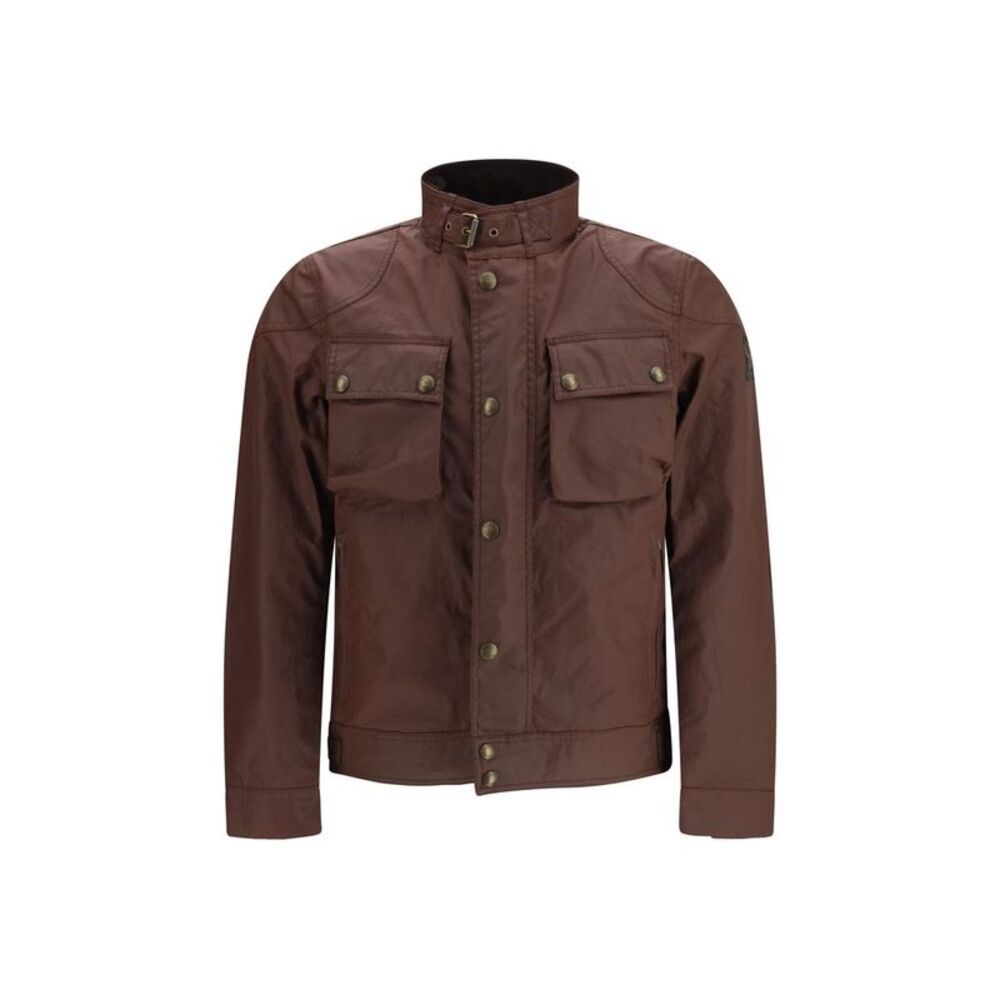 Belstaff Brown Cotton Biker Men's Jacket